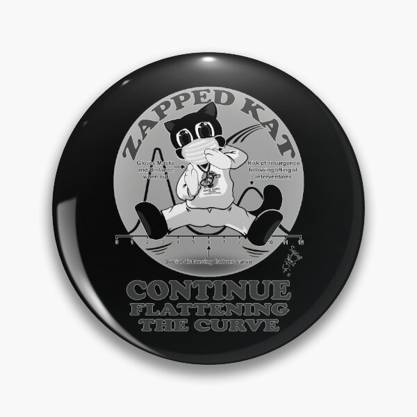 Item preview, Zapped Kat - Flattening the Curve by Swoot designed and sold by swoottees.