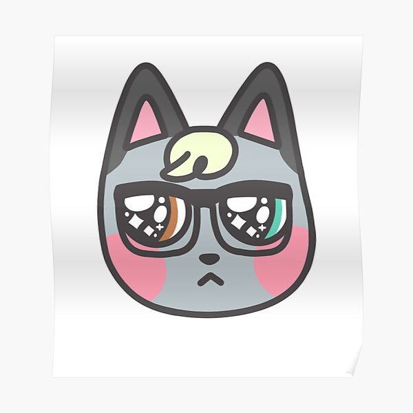 Animal Crossing Cat Posters | Redbubble