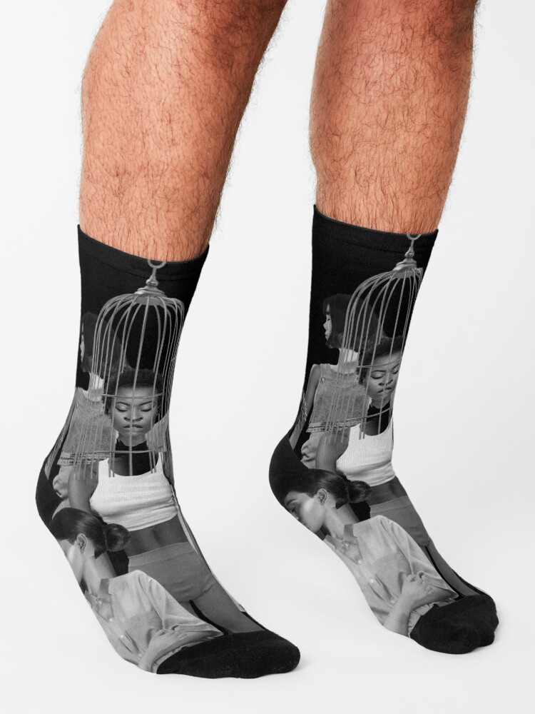Alternate view of Invisible Loneliness - Lonely, black and white, people, Socks