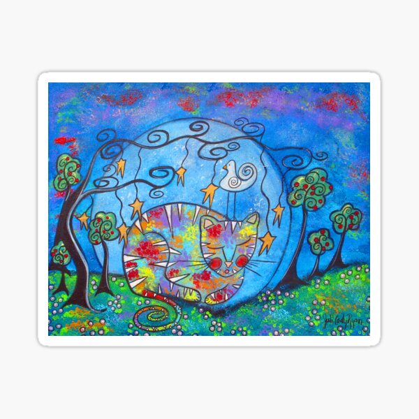 Kitty Dreams II Sticker