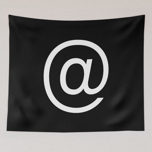 Item preview, at sign, at symbol, internet symbol designed and sold by Lupappdesigns.