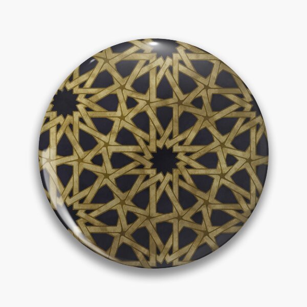 Item preview, Golden Islamic Middle Eastern Arab Mandala Pattern designed and sold by Mandala Peace.