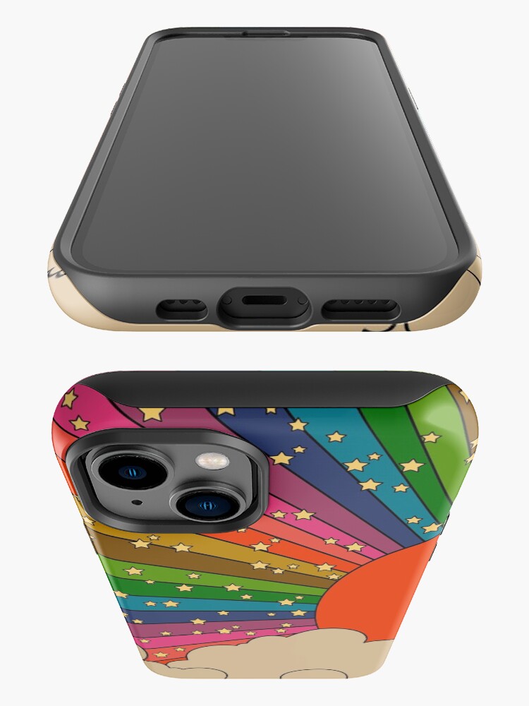 Thumbnail 3 of 4, iPhone Case, Rainbow 70s sun designed and sold by Audrey Herbertson.