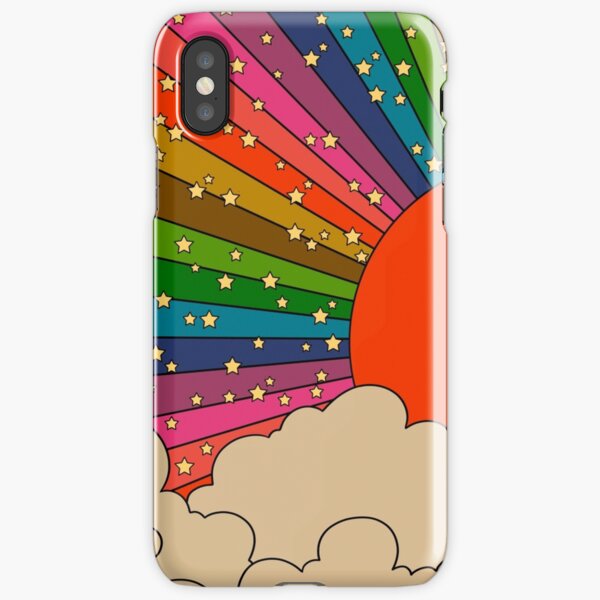 Rainbow 70s sun iPhone Snap Case