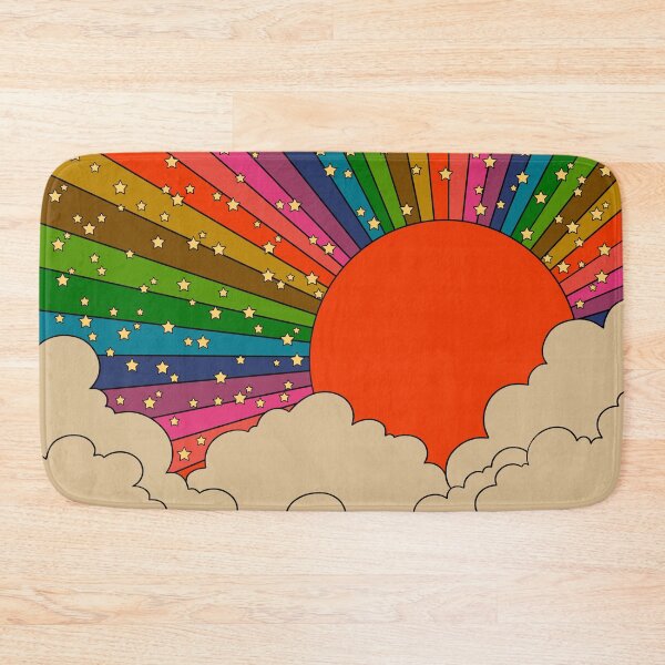 Aperçu de l'œuvre Soleil arc-en-ciel des années 70 créée et vendue par Audrey Herbertson.