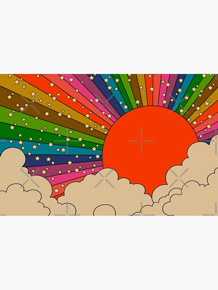 Rainbow 70s sun by MissPennyLane