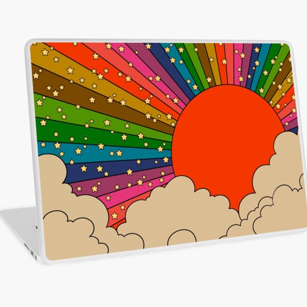 Aperçu de l'œuvre Soleil arc-en-ciel des années 70 créée et vendue par Audrey Herbertson.