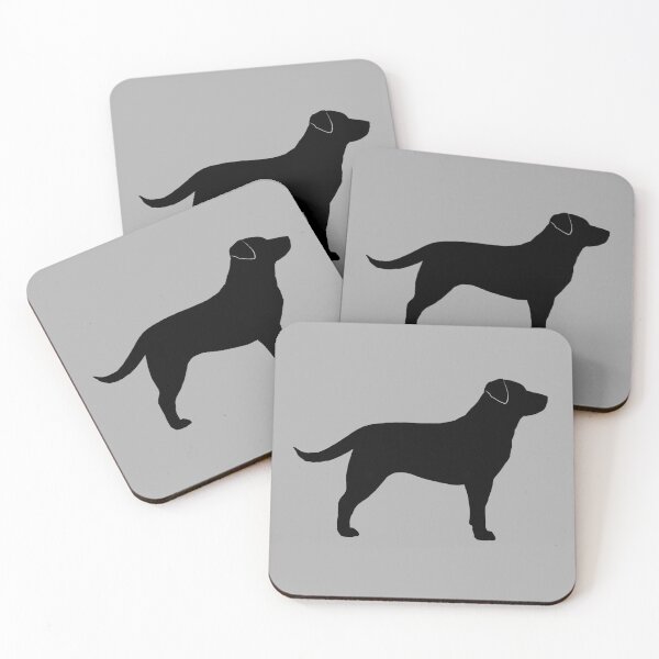 Item preview, Black Labrador Retriever Silhouette(s) designed and sold by Jenn Inashvili.