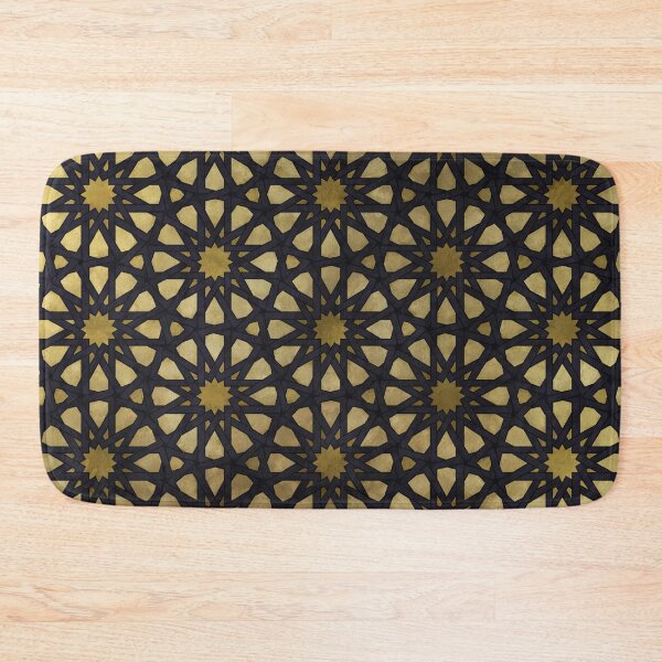 Item preview, Golden Islamic Middle Eastern Arab Mandala Pattern designed and sold by Mandala Peace.