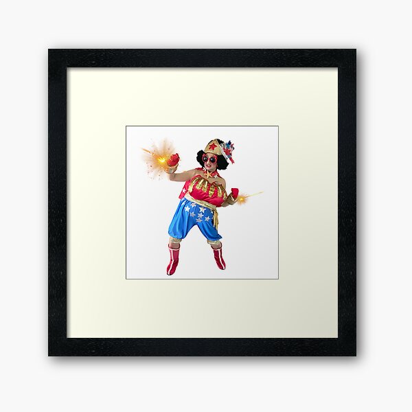 The Fabulous Wonder Mama deflecting SHADE at every angle! Framed Art Print