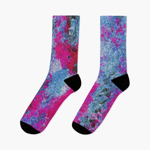 Item preview, vintage psychedelic painting texture abstract in pink and blue with noise and grain designed and sold by Mrvell.