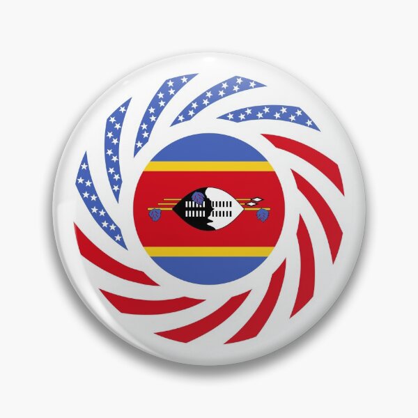 Item preview, Swazi American Multinational Patriot Flag Series designed and sold by Carbon-Fibre Media.