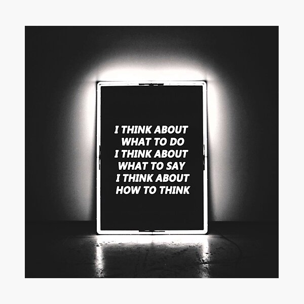 I think.. Photographic Print