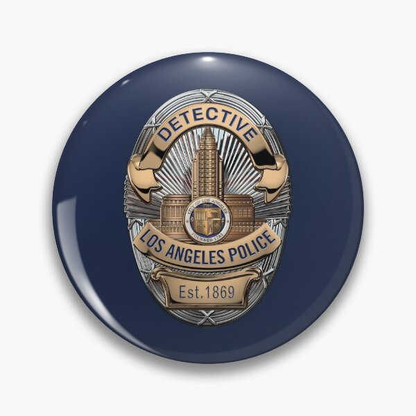 Lapd Pins And Buttons Redbubble - nypd detective badge roblox