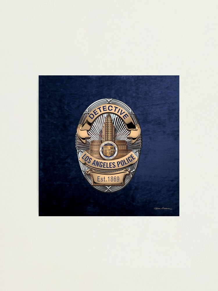 Los Angeles Police Department - LAPD Detective Badge over