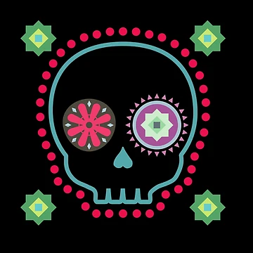 Vorschaubild zum Design Mexican Drawing Skull Mask von Ivona21