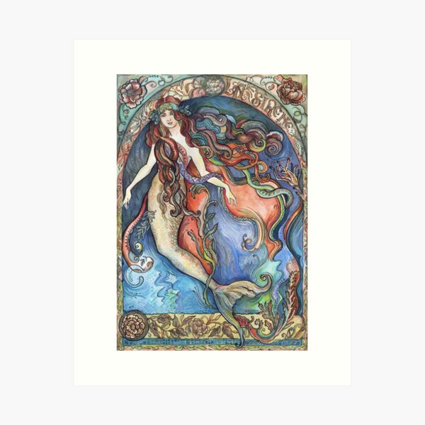 The Mermaid_La Sirène. Art Print