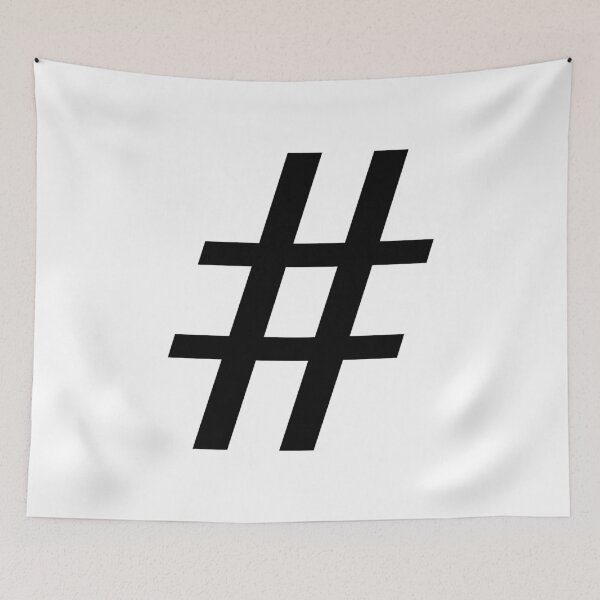 Item preview, Number symbol, pound symbol, mark, number sign, hash sign, hash symbol, hashtag sign  designed and sold by Lupappdesigns.