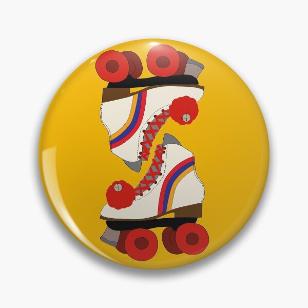 Item preview, Striped Roller Skate with Pom Pom designed and sold by jenbucheli.