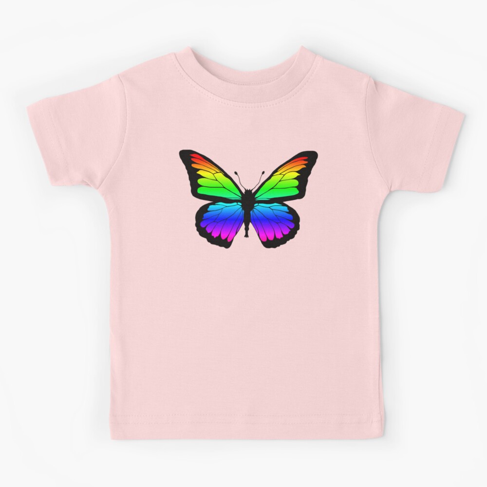 Kids' Printed Knit Flare in Rainbow Butterflies
