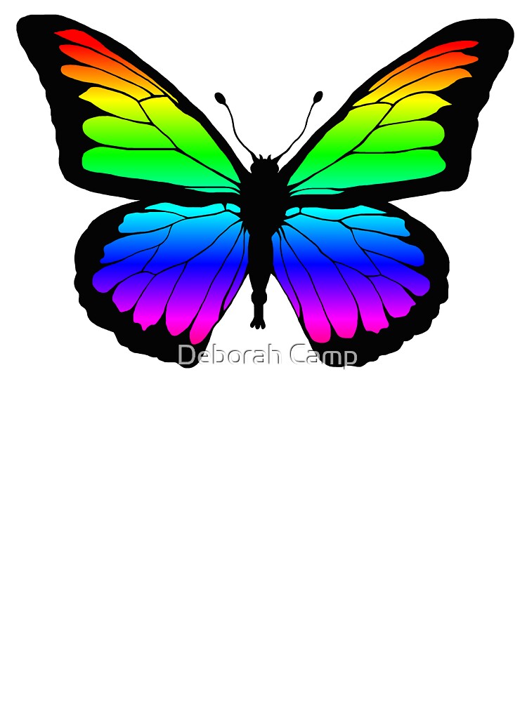 Rainbow Butterfly Kids T-Shirt for Sale by Deborah Camp