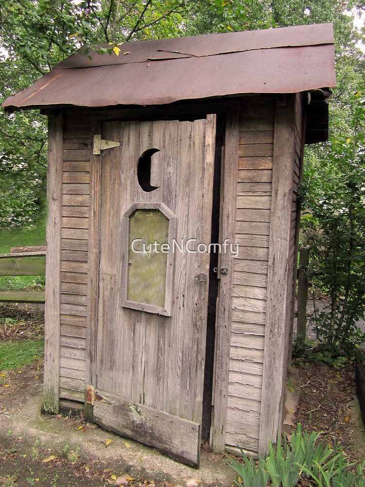 "Old Antique Country Outhouse Bathroom " Canvas Print for Sale by