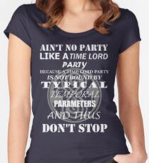 Time Lord Party Women's Fitted Scoop T-Shirt