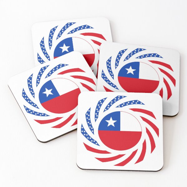 Item preview, Chilean American Multinational Patriot Flag Series designed and sold by Carbon-Fibre Media.