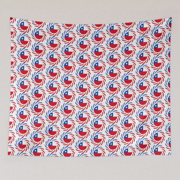 Item preview, Chilean American Multinational Patriot Flag Series designed and sold by Carbon-Fibre Media.
