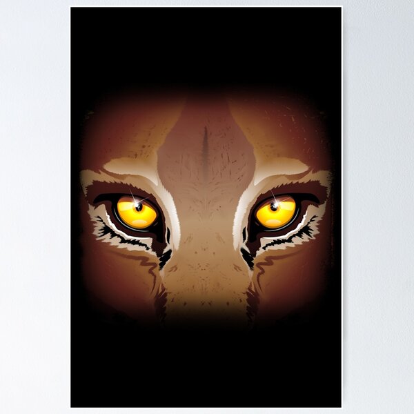 Wild Cat Cougar Eyes Poster