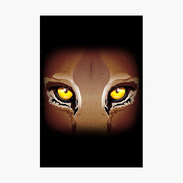 Wild Cat Cougar Eyes Photographic Print