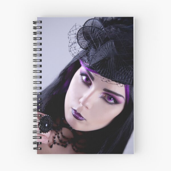 Item preview, Elegant gothic style portrait with purple makeup  designed and sold by Elisanth.