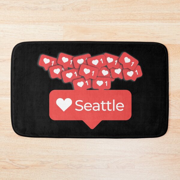 Item preview, Love My Seattle, Washington Notification Hearts designed and sold by elhefe.