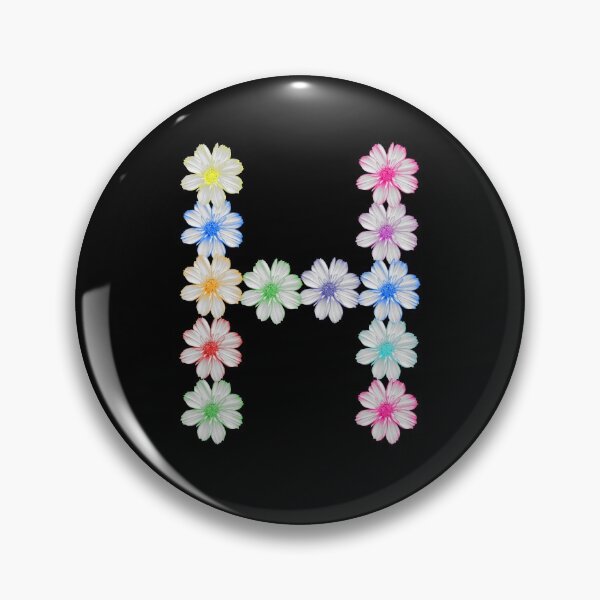 Item preview, Letter H from flowers, floral, cosmee flowers designed and sold by rhnaturestyles.