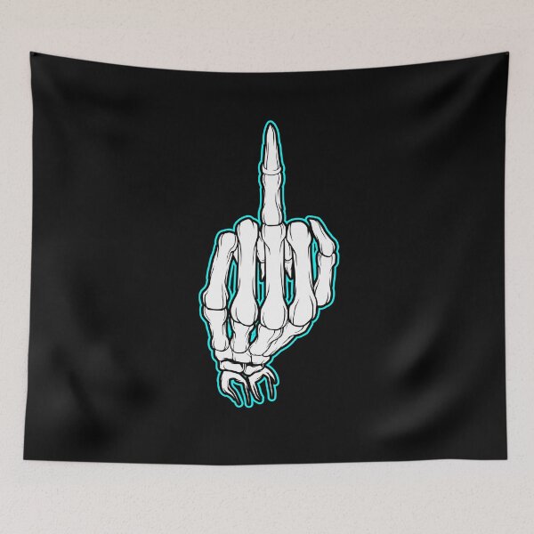 Item preview, Middle Finger Skeleton designed and sold by TeeBouteek.