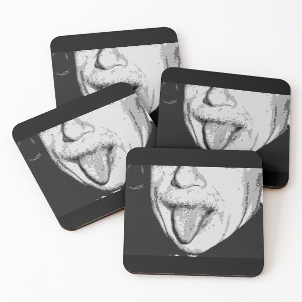 Item preview, Pixellated Einstein Face Mask  designed and sold by weavernap.
