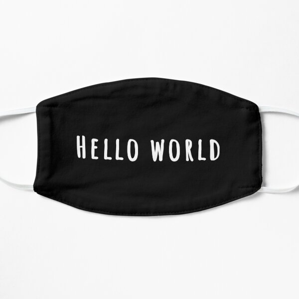 Hello World Funny Programming Quote Mask