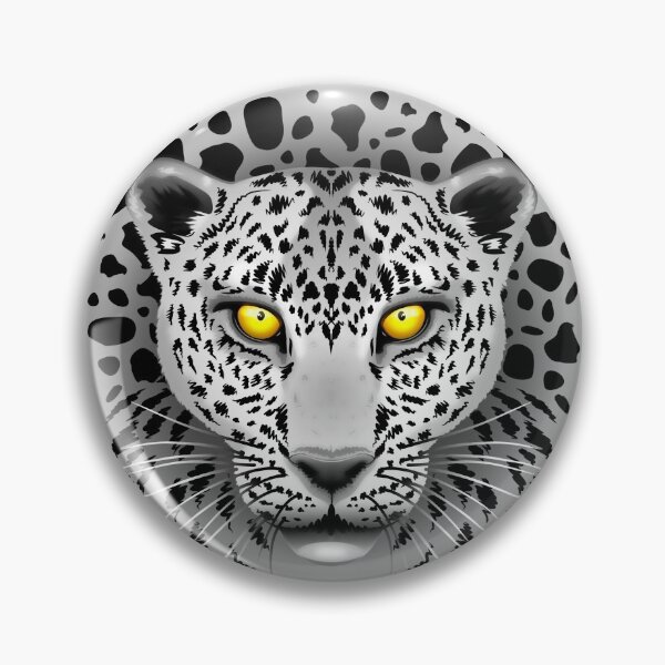 Item preview, White Leopard with Yellow Eyes designed and sold by BluedarkArt.