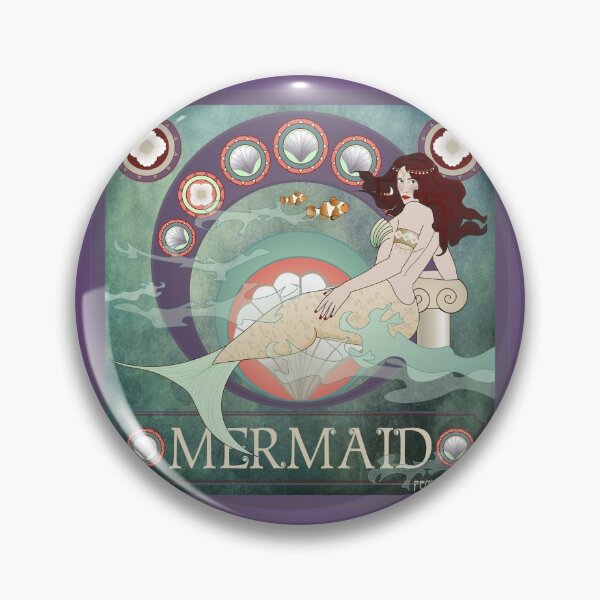Item preview, Mermaid art nouveau designed and sold by Pendientera.