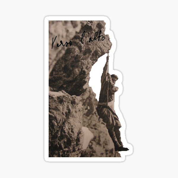 Pier Giorgio Frassati Verso l'Alto Sticker - Santa Clara Design