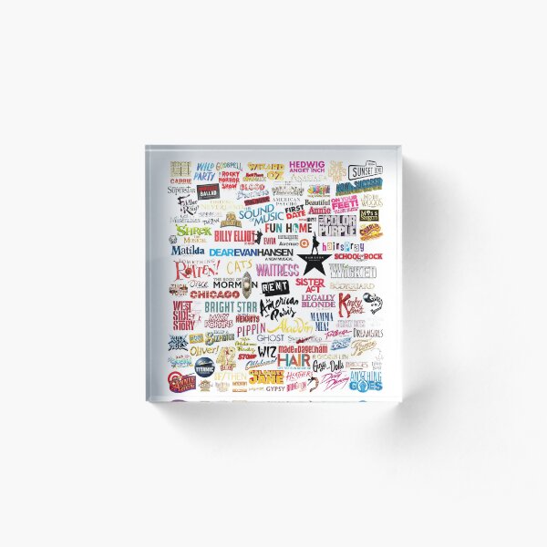 Musicals Acrylic Block