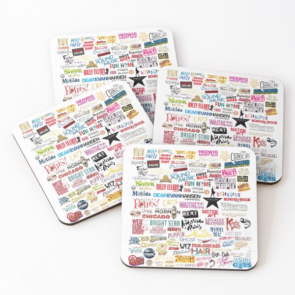 Musicals Coasters (Set of 4)