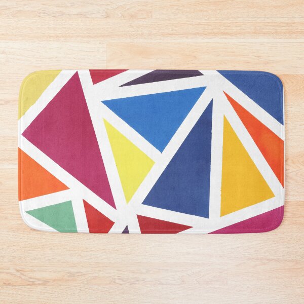 Item preview, Colorful Triangles - Painted in Red, Blue, Yellow, and More! designed and sold by Susan Prolman.