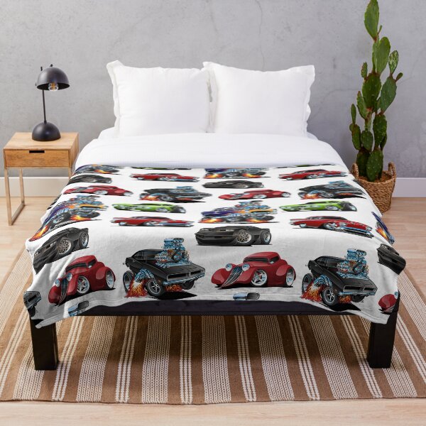 Item preview, Hot Rods and Muscle Cars Seamless Repeating Pattern designed and sold by hobrath.