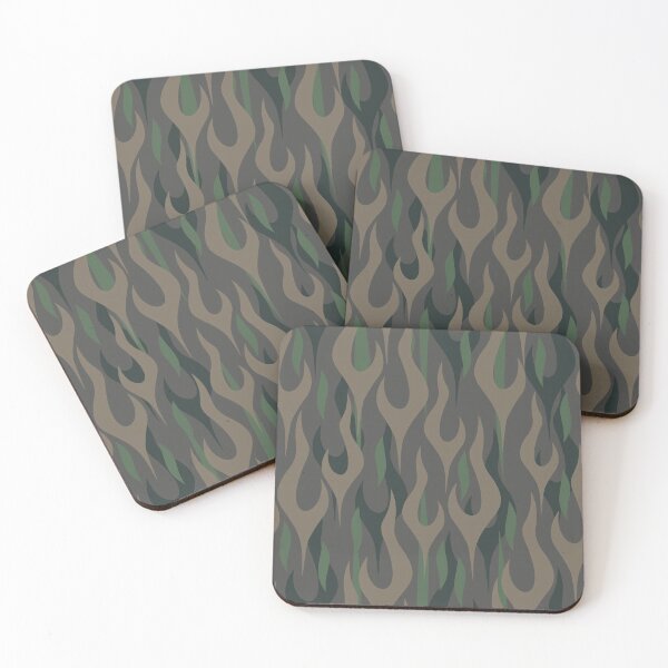 Item preview, Cammo Flames Fire Seamless Repeating Pattern designed and sold by hobrath.