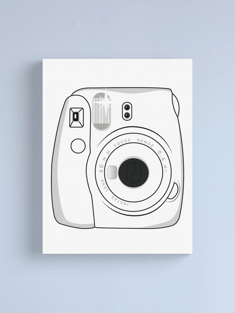 Baby Blue Instax Fujifilm Poster for Sale by creativeloft