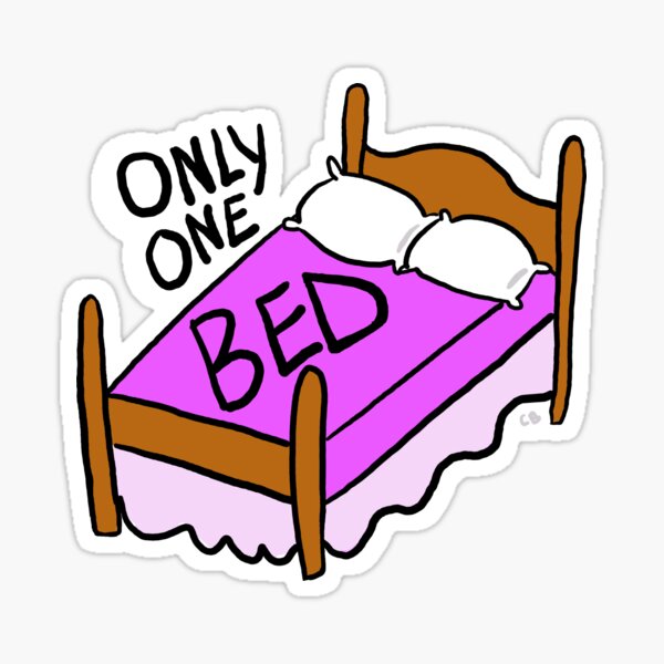 Only One Bed sticker Sticker