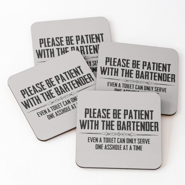 "Bar Owner Gifts for Bartender Please Be Patient with the Bartender Funny Gift Ideas for