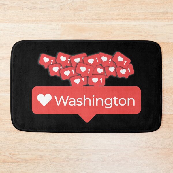 Item preview, Love My Washington Notification Hearts designed and sold by elhefe.