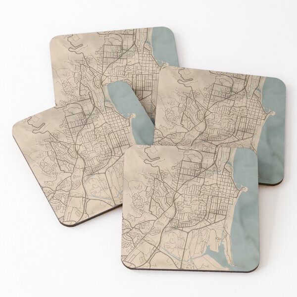 Item preview, Wollongong Sepia Map designed and sold by CPTVDesign.